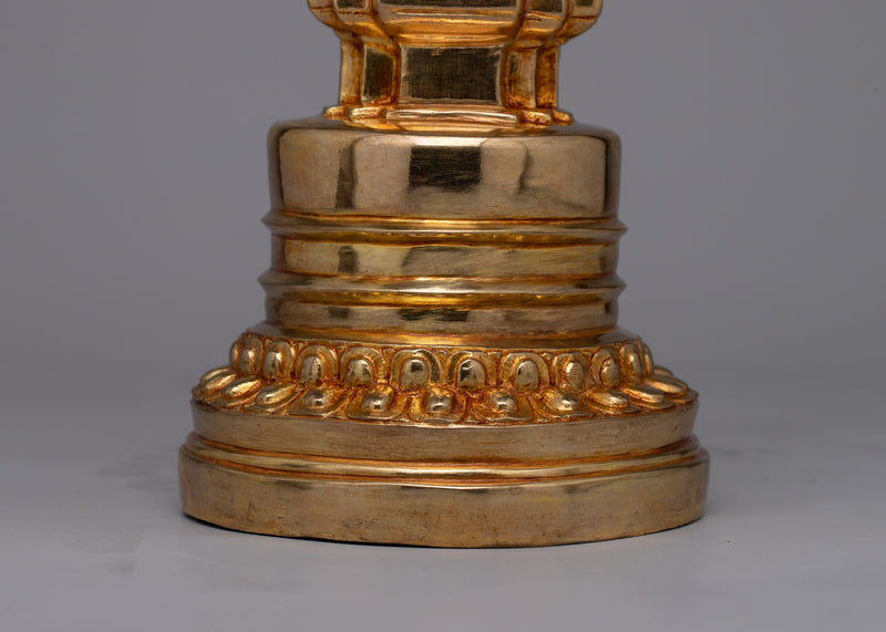 Traditional Handcrafted Stupa | Unique Collectible for Spiritual Enthusiasts