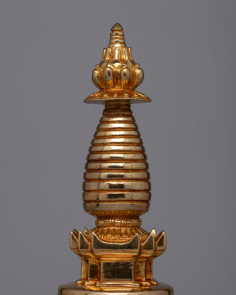 Traditional Handcrafted Stupa | Unique Collectible for Spiritual Enthusiasts