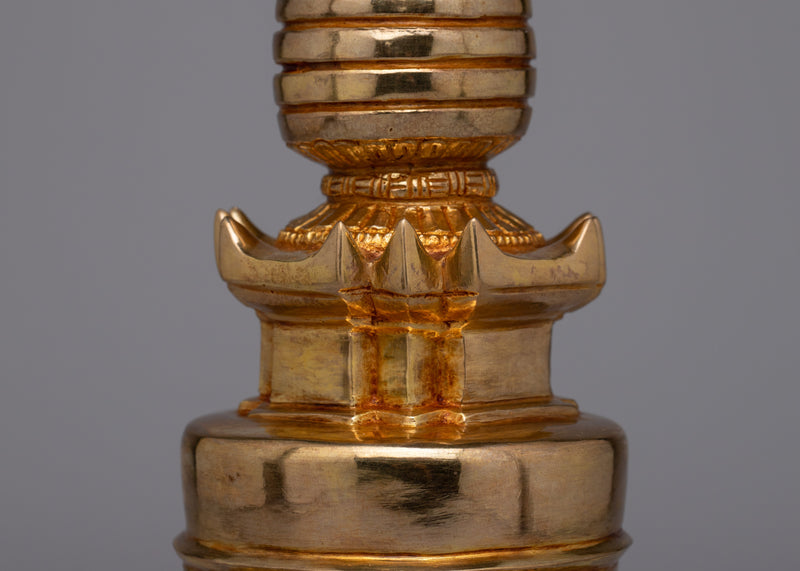 Traditional Handcrafted Stupa | Unique Collectible for Spiritual Enthusiasts