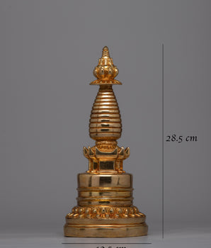 Traditional Handcrafted Stupa | Unique Collectible for Spiritual Enthusiasts
