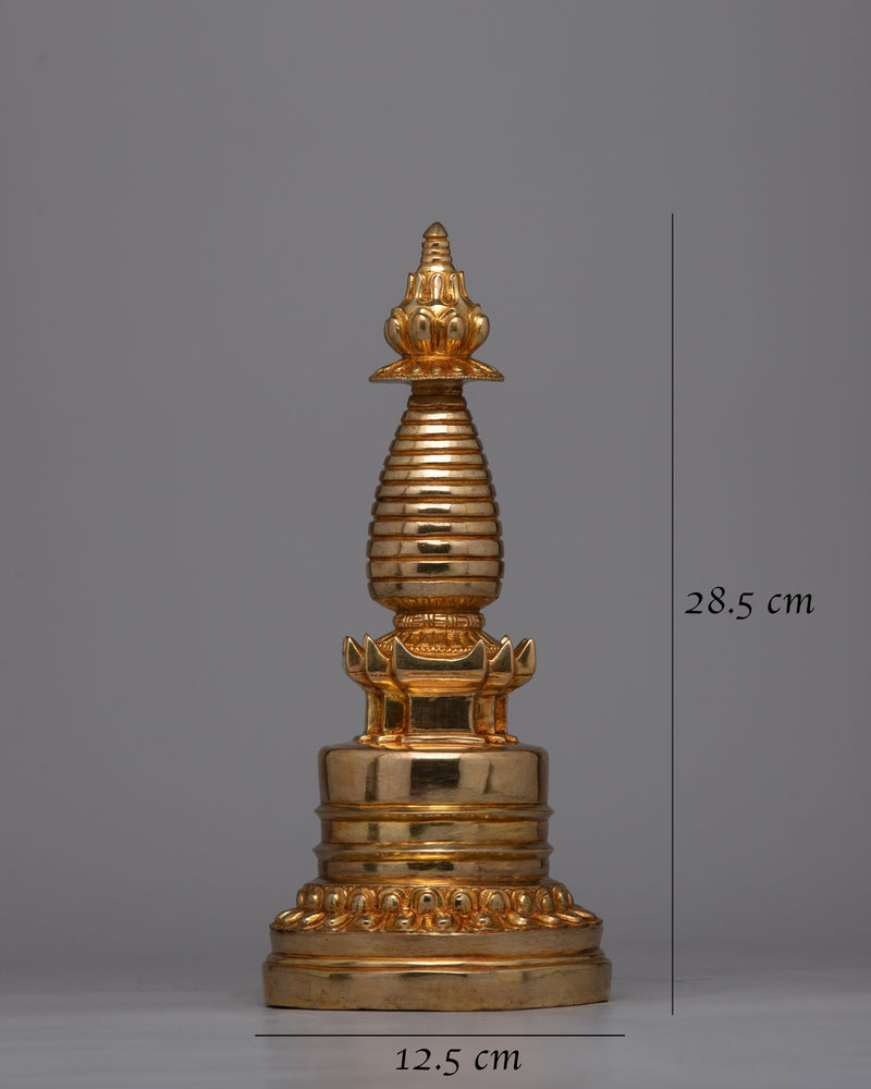 Traditional Handcrafted Stupa | Unique Collectible for Spiritual Enthusiasts