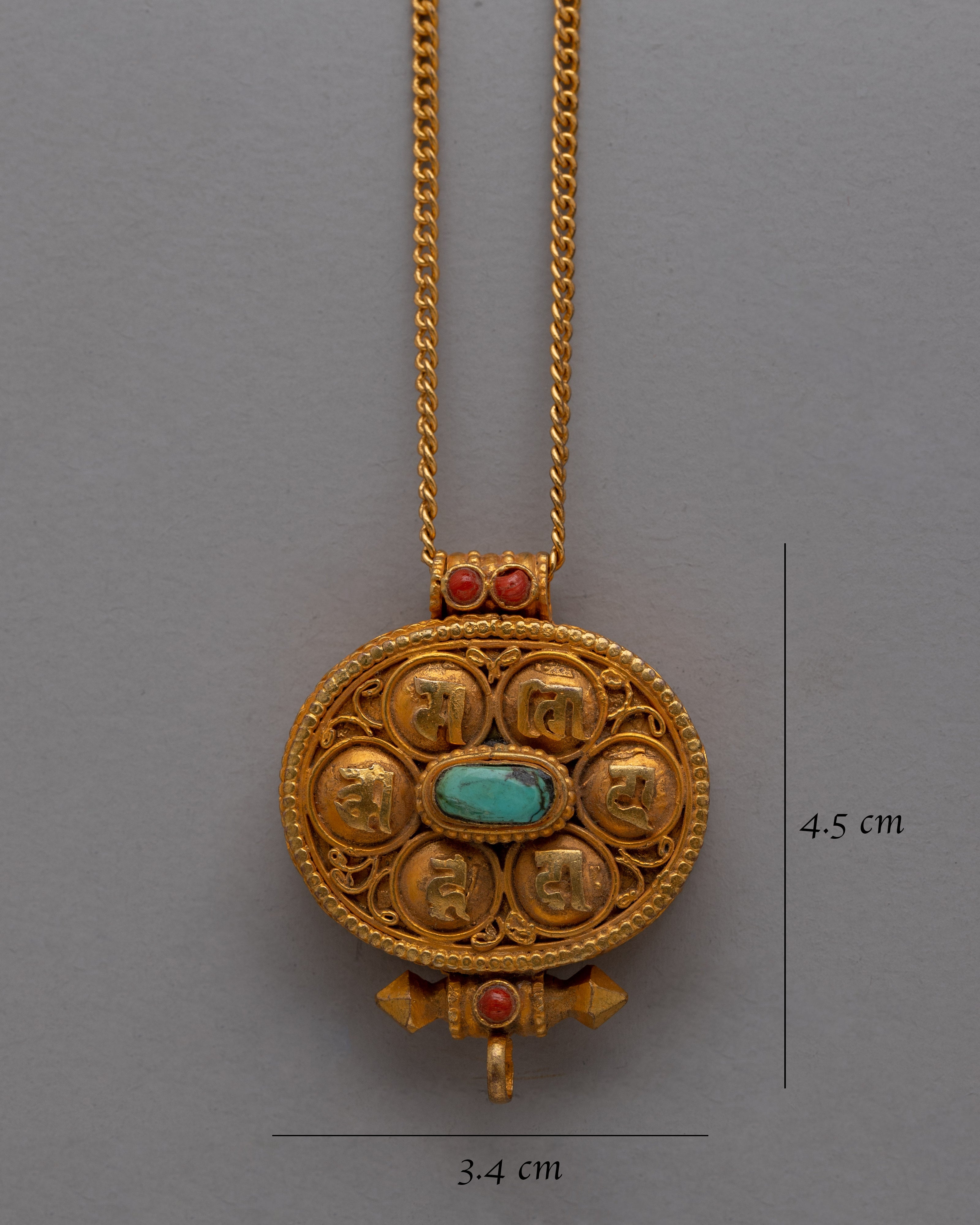 Sacred Ghau Box | Ethnic Amulet Necklace for Spiritual Gifts