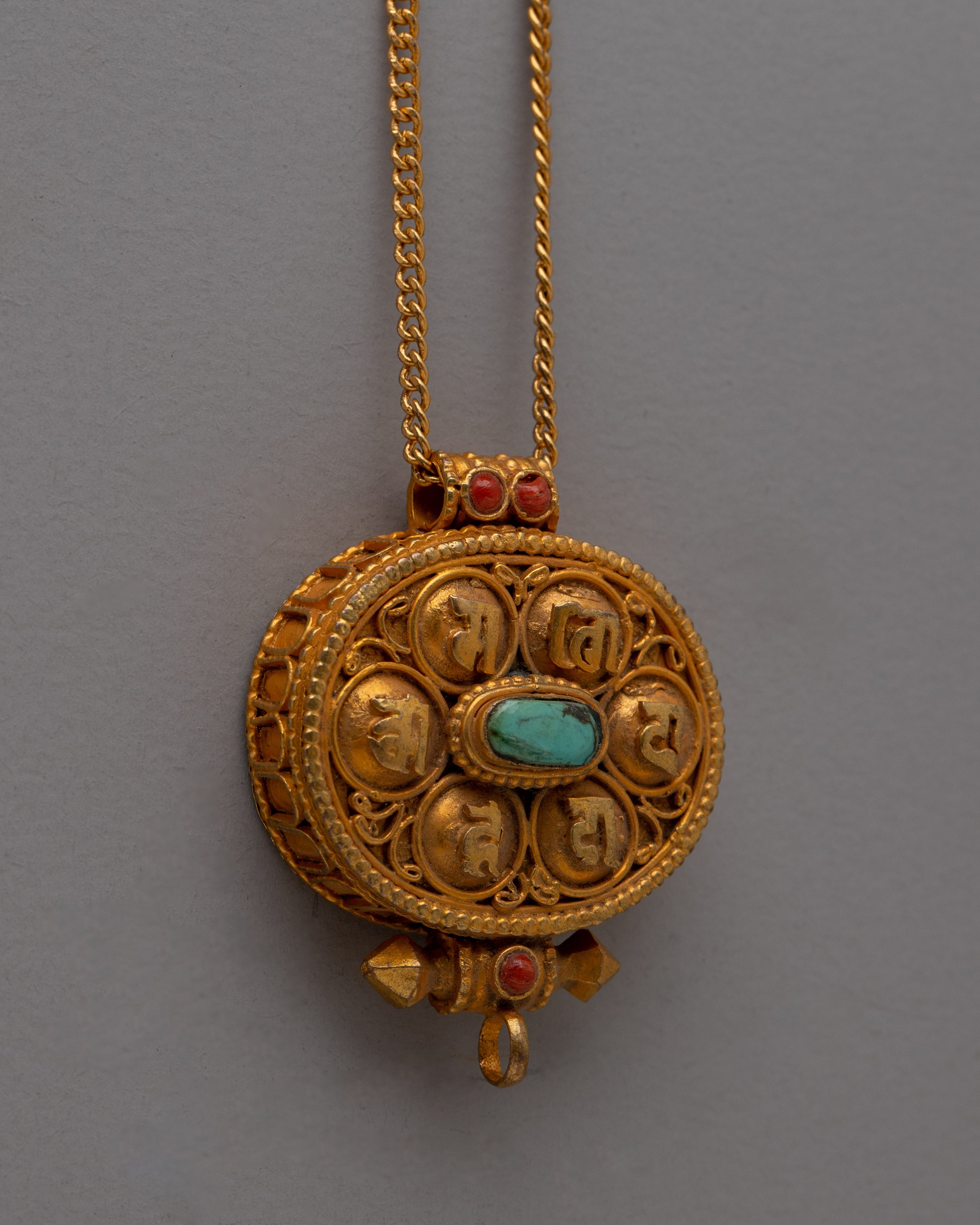 Sacred Ghau Box | Ethnic Amulet Necklace for Spiritual Gifts