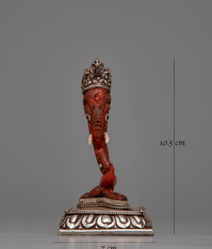 Lord Ganesh Face Statue | Divine Craftsmanship for Spiritual Serenity and Good Fortune