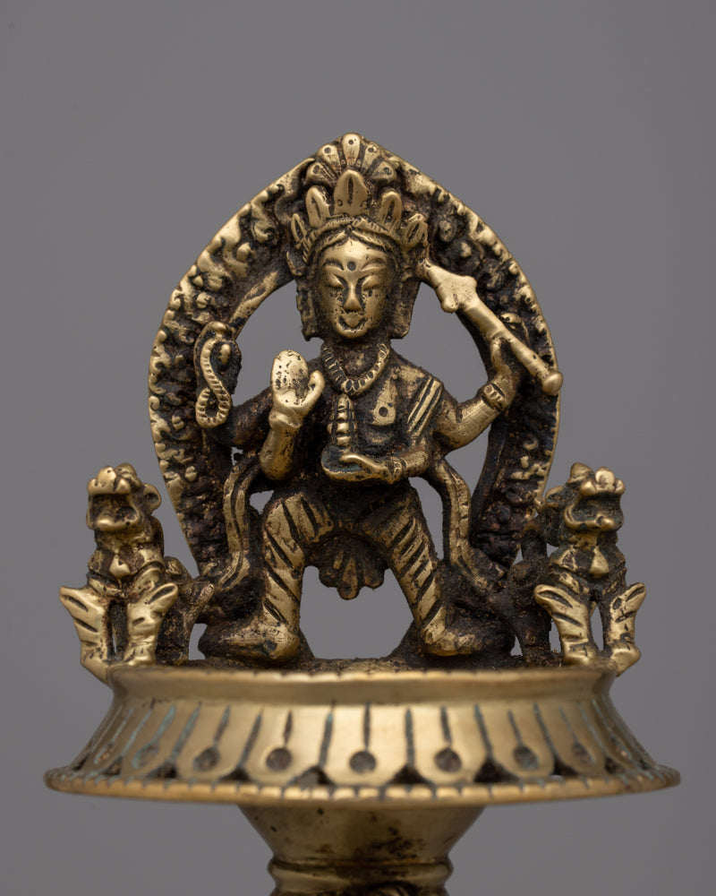 Brass Panas Of Ganesh and Kartikeya | Sacred Hindu Decor and Ritual Accessories