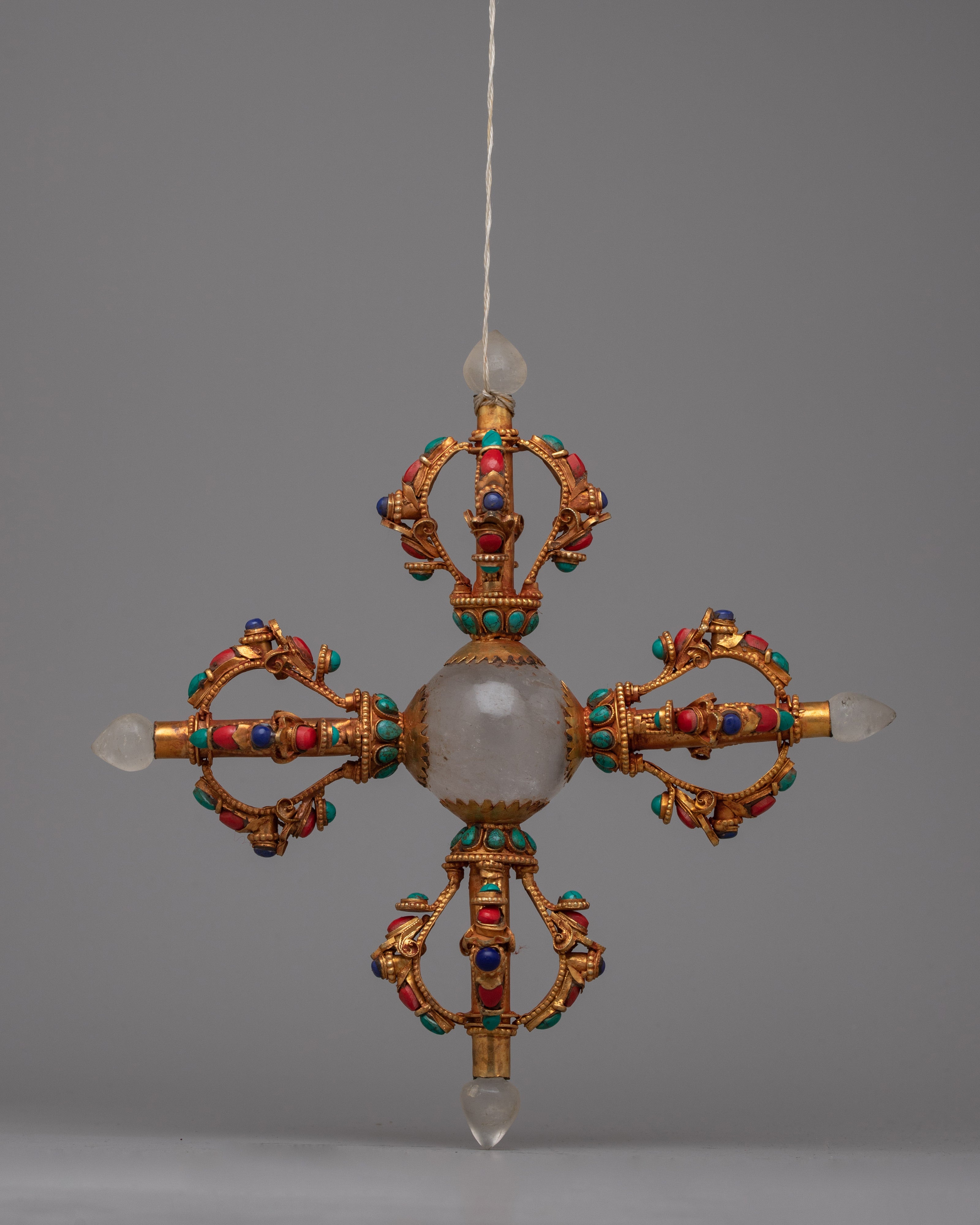 Tibetan Viswa Vajra | Hand-carved Emblem for Inner Peace and Spiritual Enlightenment