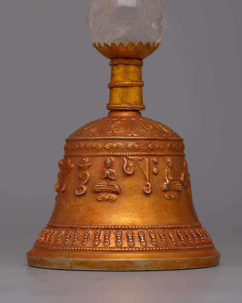 Vajra Handled Bell | Handmade Bell with Vajra Handles for Strength and Divine Protection