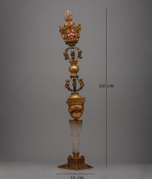 Gold plated Copper Phurba | Phurba Ritual Dagger Kila for Spiritual Power and Purification