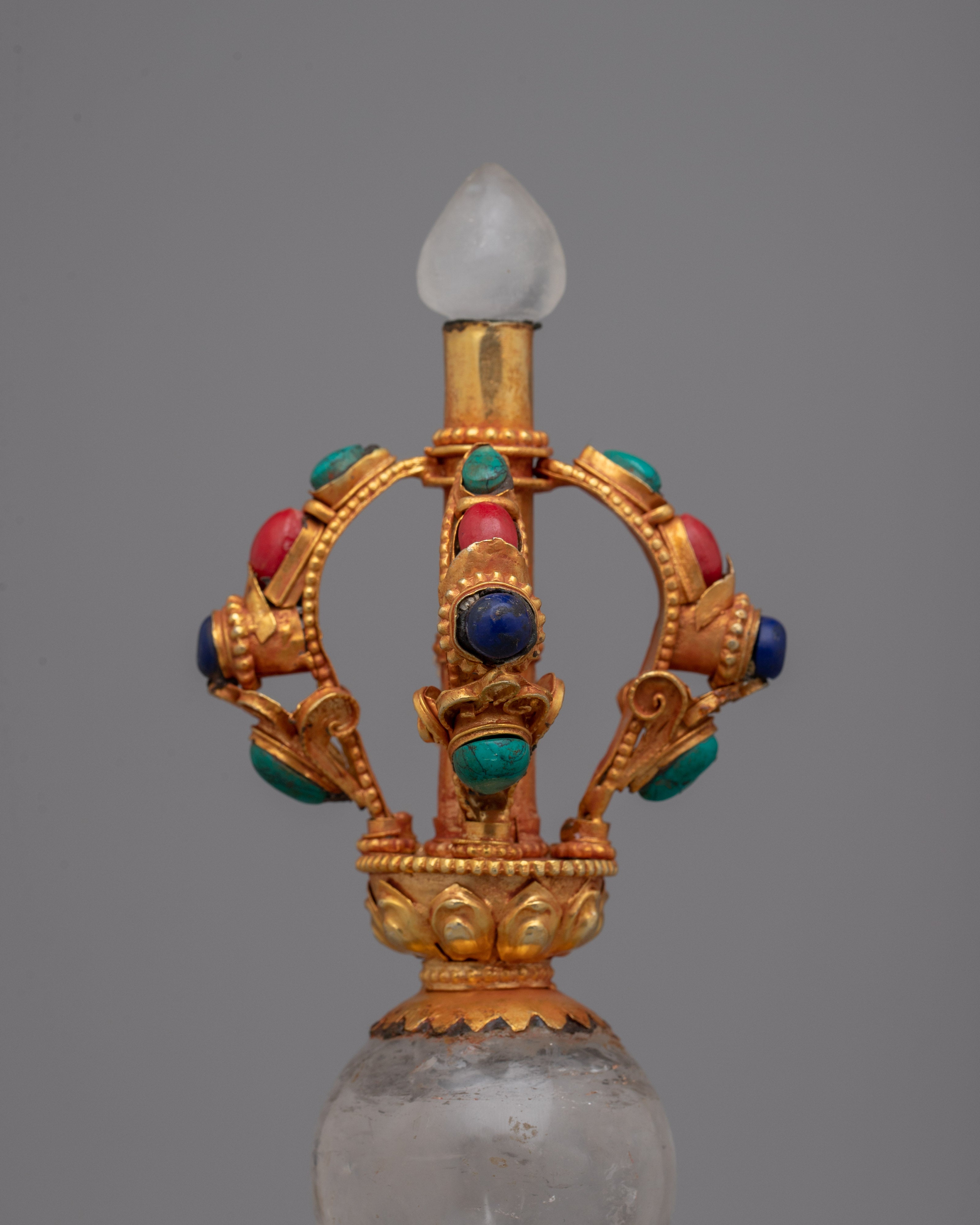 Tibet Vajra Knife | Handmade Ritual Dagger with Stand Signifying Divine Energy