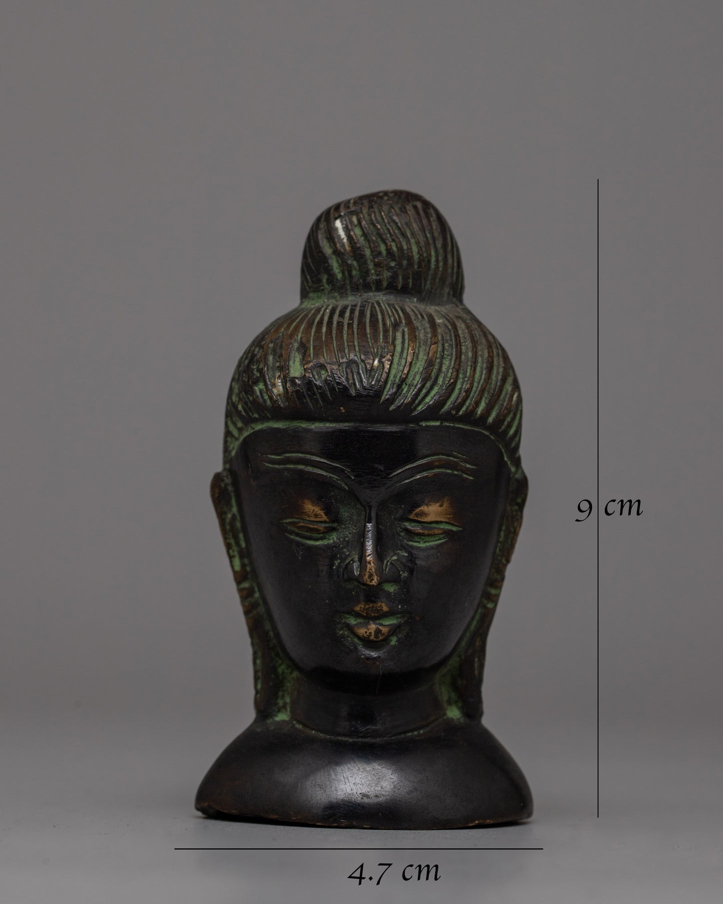 Brass Body Buddha Head Decoration | Handcrafted Buddha Head