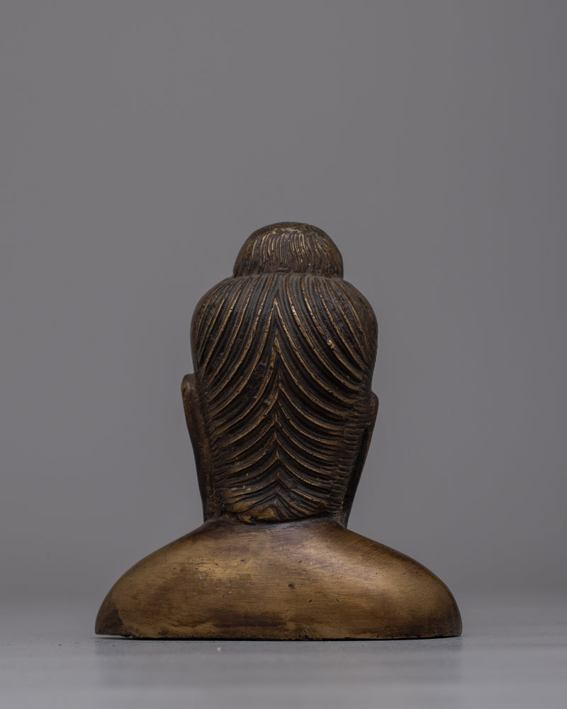 Sacred Brass Buddha Head | Perfect for Meditation and Peaceful Decor