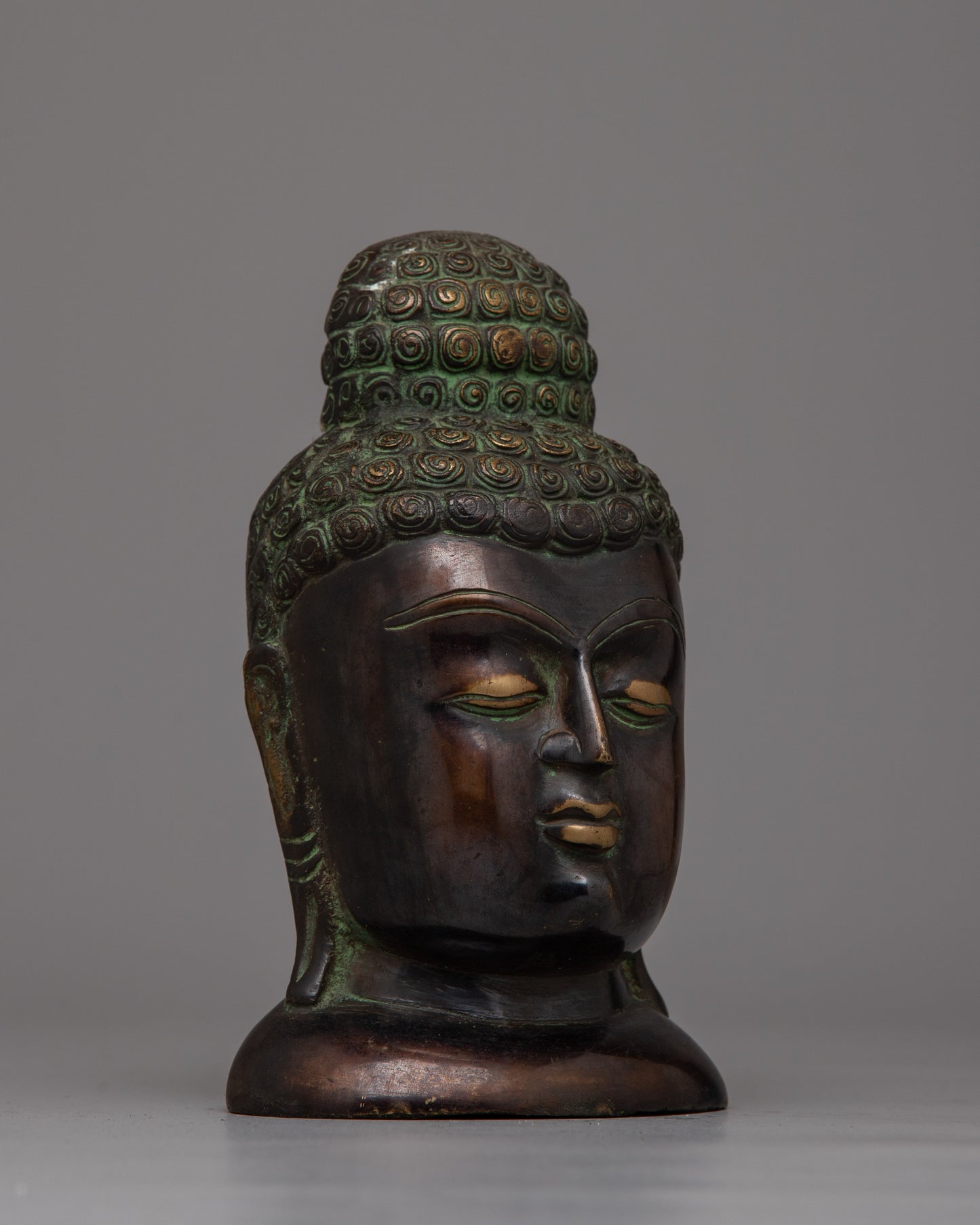 Hand-carved Buddha Head Sculpture | Handcrafted Serenity for Your Sacred Space