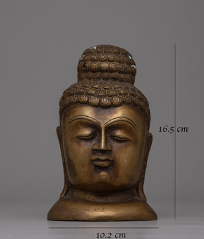 Vintage-Style Buddha Head | Perfect for Meditation and Home Decor