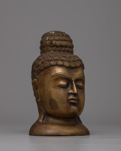 Vintage-Style Buddha Head | Perfect for Meditation and Home Decor