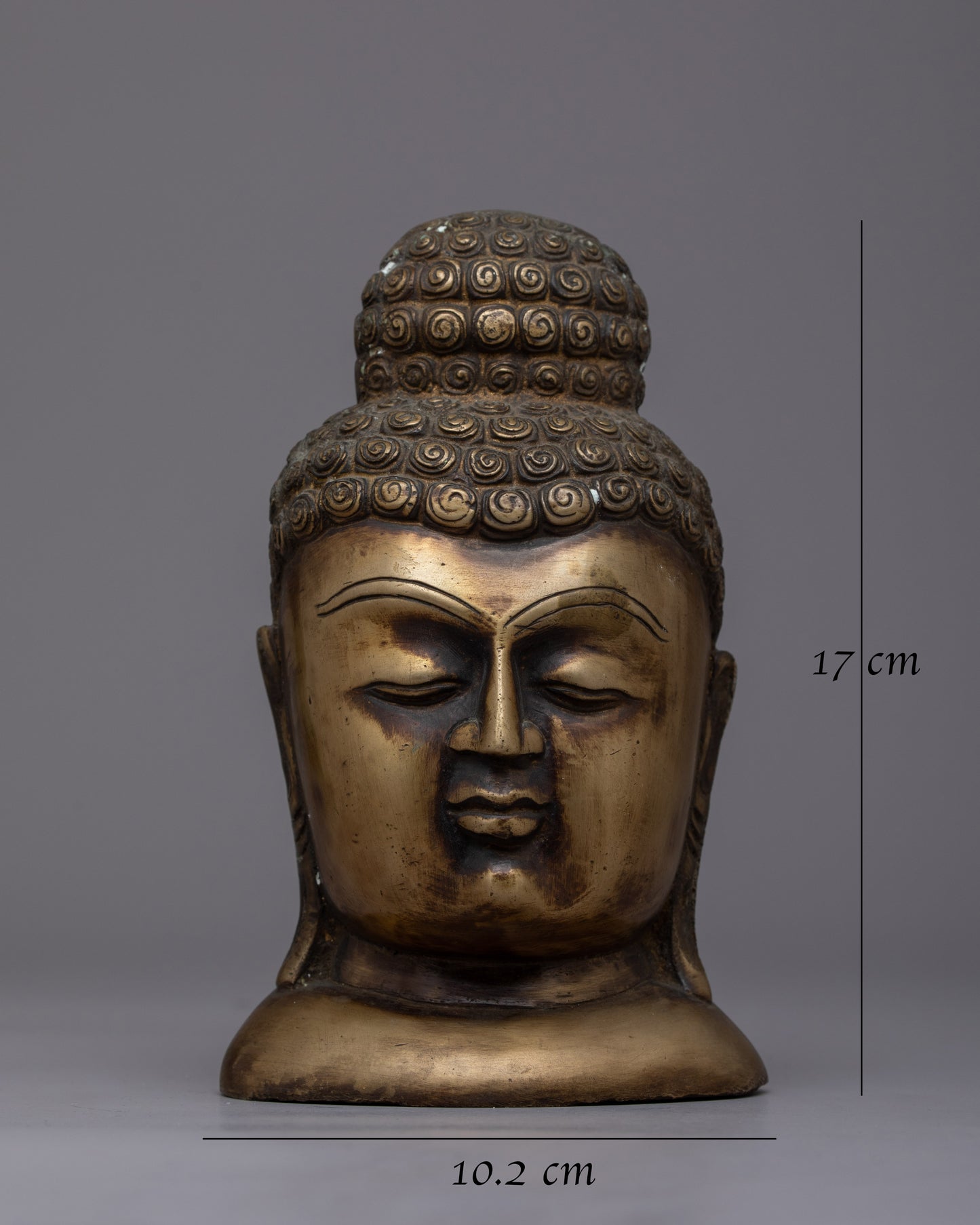 Handcrafted Brass Buddha Head | Symbol of Peace and Wisdom