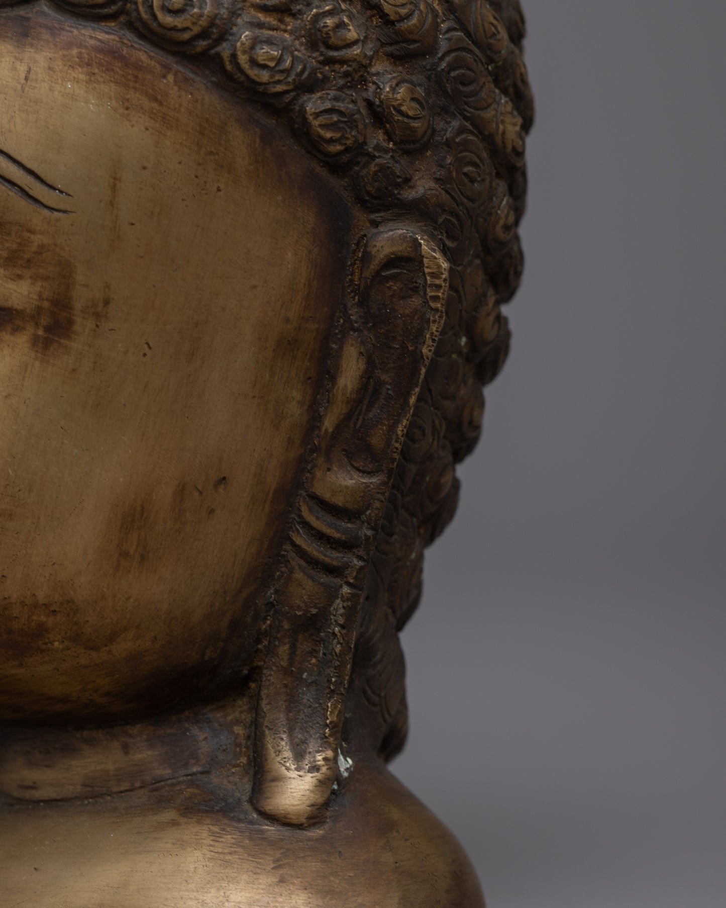 Handcrafted Brass Buddha Head | Symbol of Peace and Wisdom