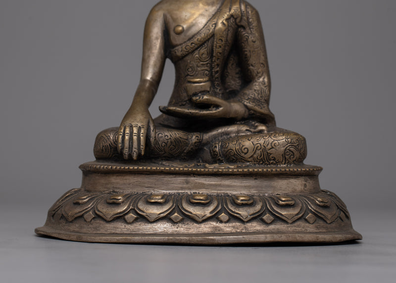 Buddha Shakyamuni Prayer Statue | Enlightened Buddha for Spiritual Devotion & Home Decor