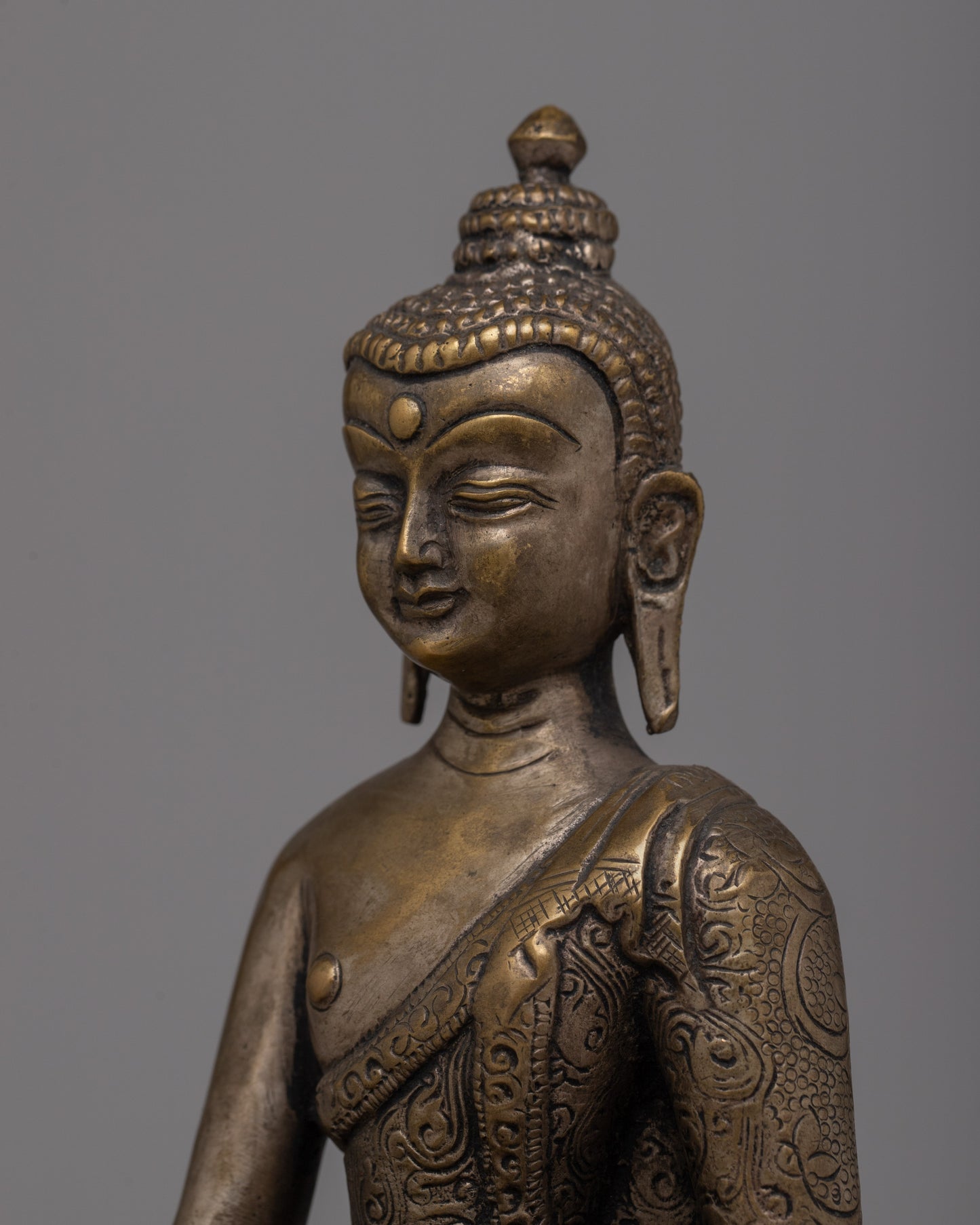 Buddha Shakyamuni Prayer Statue | Enlightened Buddha for Spiritual Devotion & Home Decor