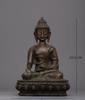 Buddha Gautama Shakyamuni Sculpture | Handcrafted Sacred Statue for Spiritual Meditation Decor