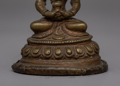 Amitayus Buddha of Long Life Statue | Handcrafted Long Life Deity for Home Altar