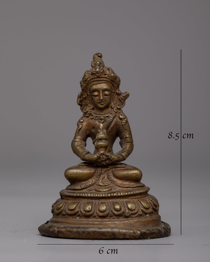 Amitayus Buddha of Long Life Statue | Handcrafted Long Life Deity for Home Altar