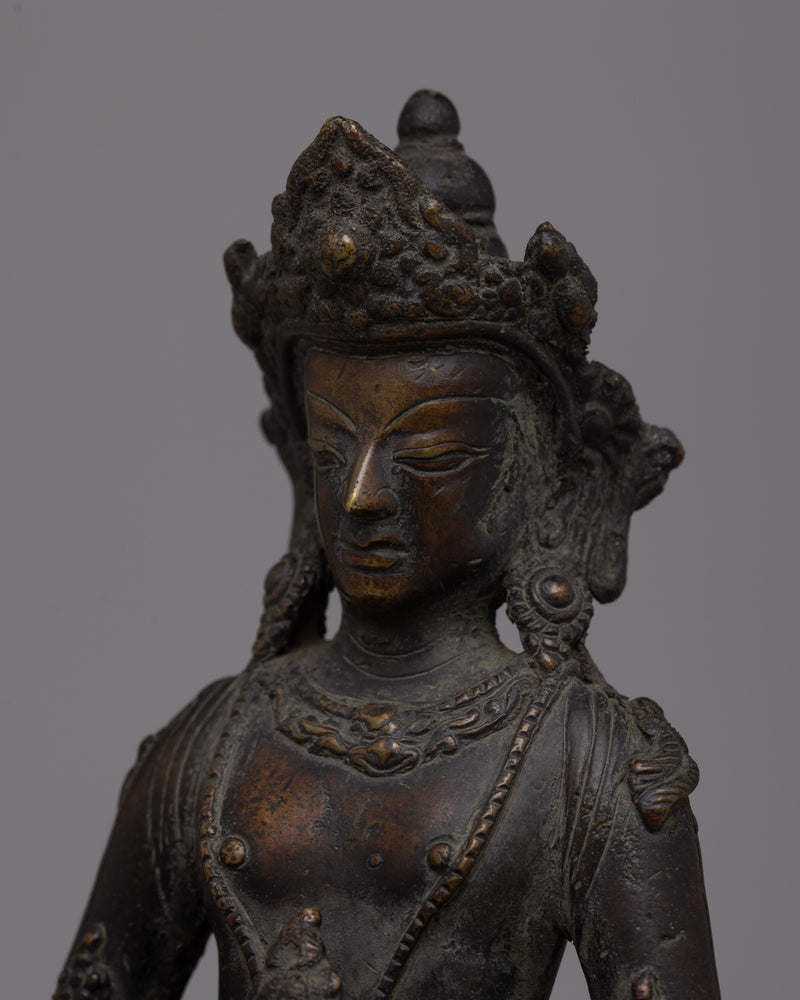 Buddha Amitayus Brass Sculpture | Serenity and Longevity for Your Space