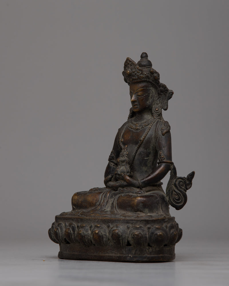 Buddha Amitayus Brass Sculpture | Serenity and Longevity for Your Space