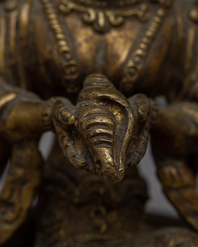 Vintage Naga Kanya Goddess Statue | Embrace Divine Protection and Wealth in Your Home