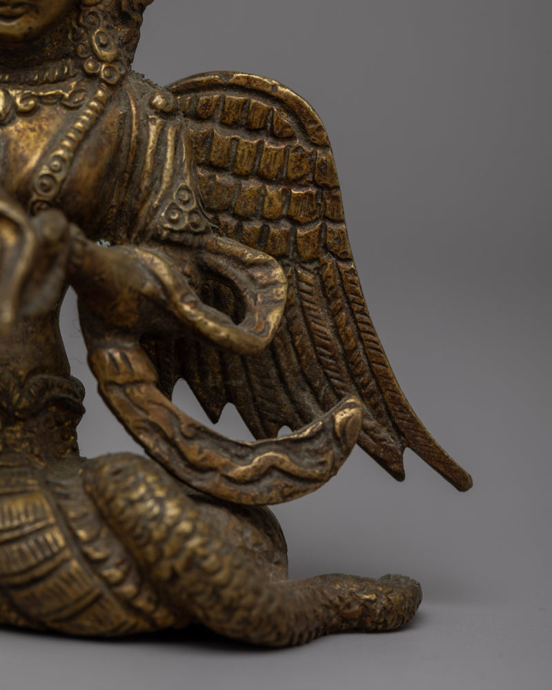 Vintage Naga Kanya Goddess Statue | Embrace Divine Protection and Wealth in Your Home