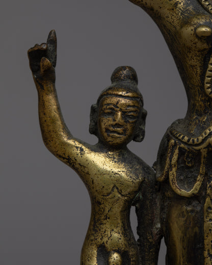 Vintage Goddess Maya Devi Statue | Buddhist Divine Mother for Spiritual Devotion and Home Decor
