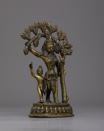 Vintage Goddess Maya Devi Statue | Buddhist Divine Mother for Spiritual Devotion and Home Decor