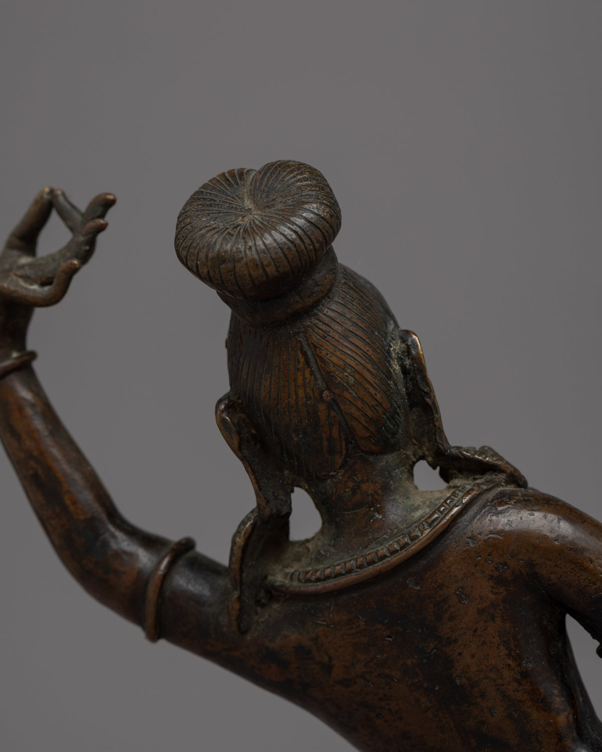 Vintage Apsara Bronze Statue | Handmade Religious Figure Reflecting Heavenly Beautiful Dancer