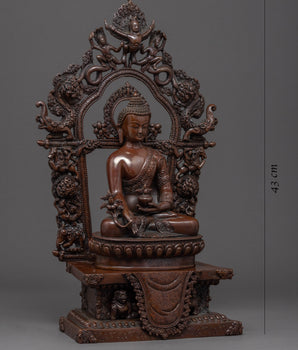 Lapis Lazuli Statue | Traditional Healing Buddha Sculpture