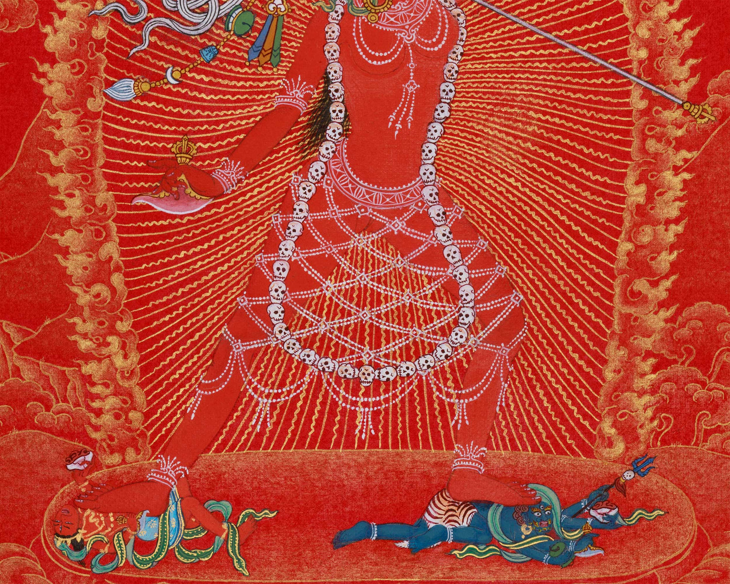 Tantric Goddess Vajrayogini Thangka | The Divine Powerful Red Yogini