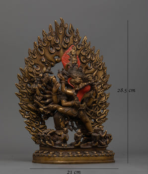 Yamantaka Antique Touch Statue | Conqueror of Death