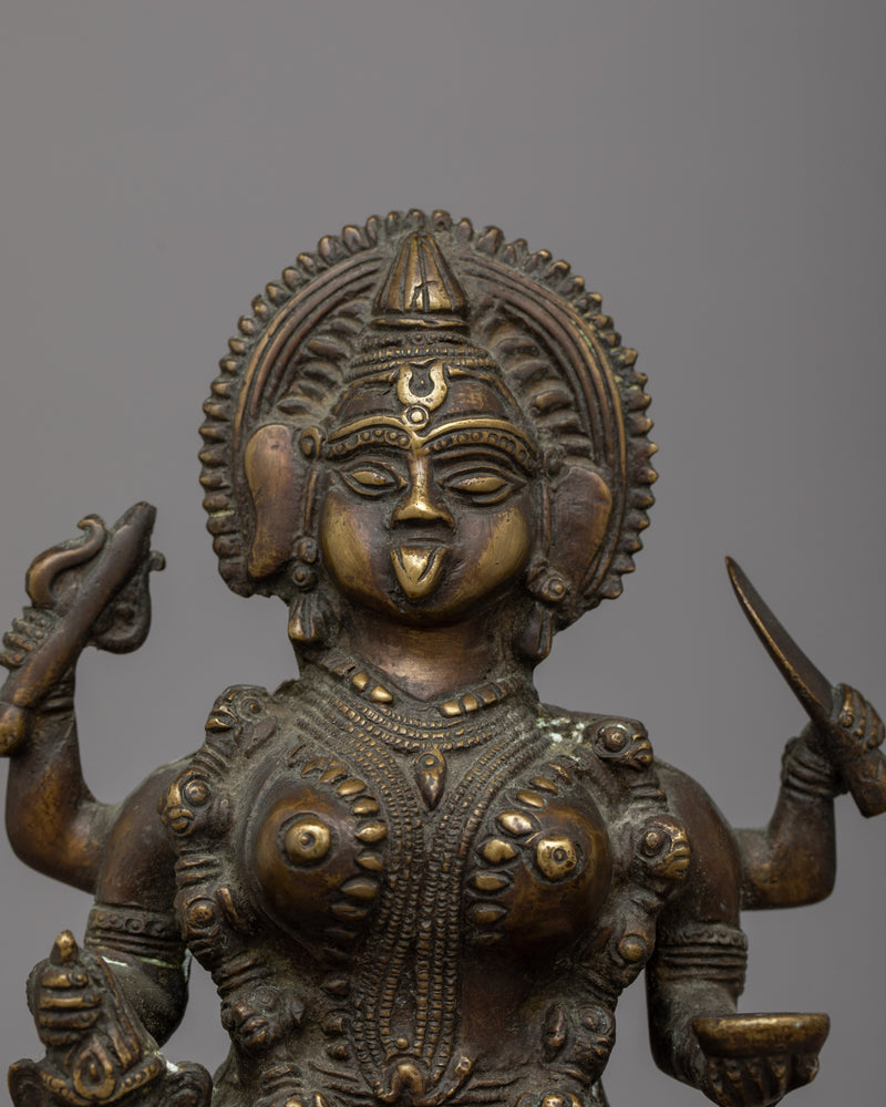 Vintage Kali Mata Statue | Symbol of Power and Protection