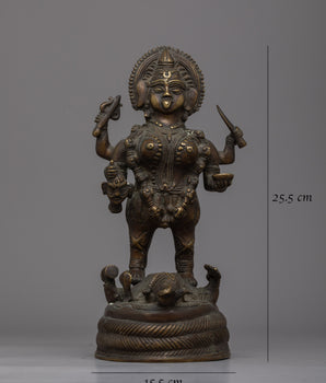 Vintage Kali Mata Statue | Symbol of Power and Protection