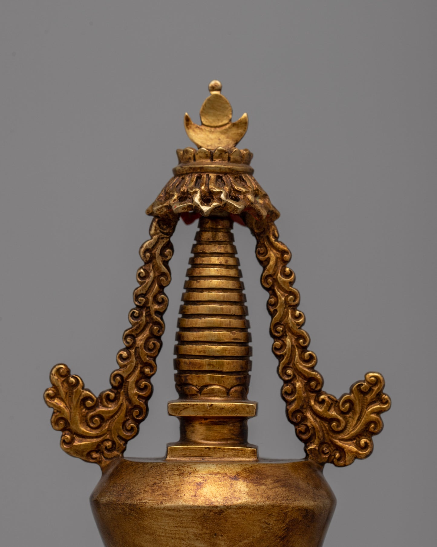 Copper Stupa | Religious Chorten Symbolizing Enlightenment and Peace