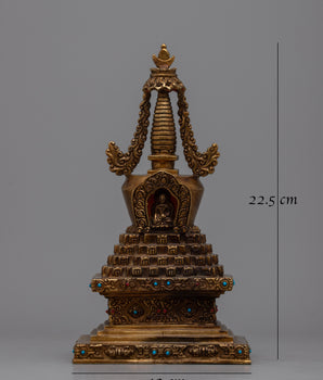 Buddhist Ritual Stupa | Intricately Designed Sacred Structure for Meditation