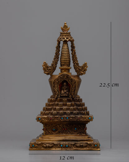 Buddhist Ritual Stupa | Intricately Designed Sacred Structure for Meditation