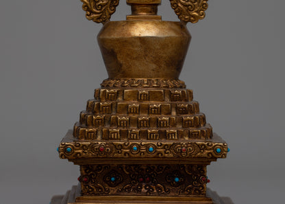 Buddhist Ritual Stupa | Intricately Designed Sacred Structure for Meditation