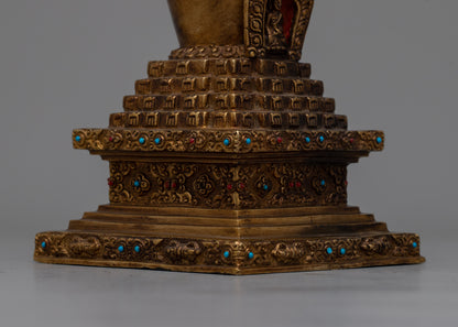 Buddhist Ritual Stupa | Intricately Designed Sacred Structure for Meditation