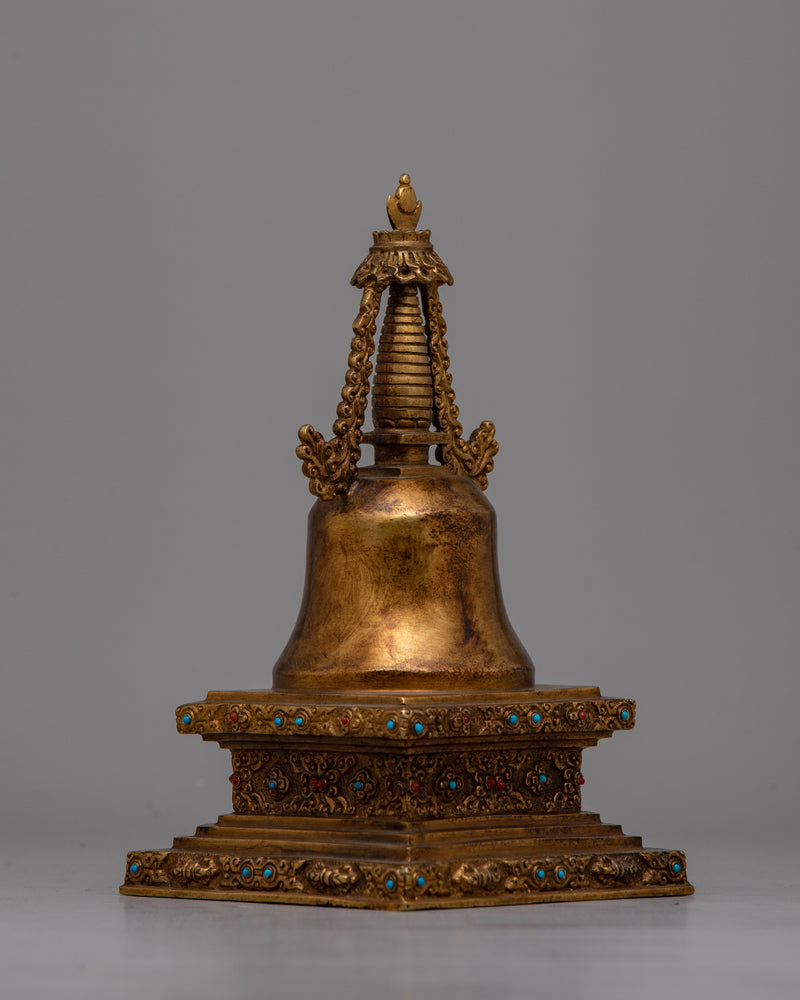 Sacred Relic Stupa | Hand-carved Relic Stupa Tradition with Spiritual Craftsmanship