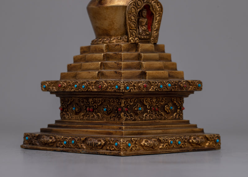 Stupa Offering | Buddhist Religious Artifacts Symbolizing Devotion & Spiritual Enlightenment