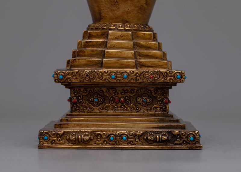 Stupa Offering | Buddhist Religious Artifacts Symbolizing Devotion & Spiritual Enlightenment