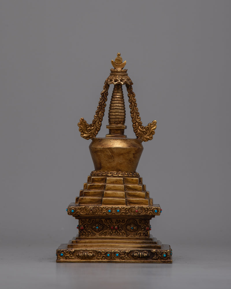 Stupa Offering | Buddhist Religious Artifacts Symbolizing Devotion & Spiritual Enlightenment