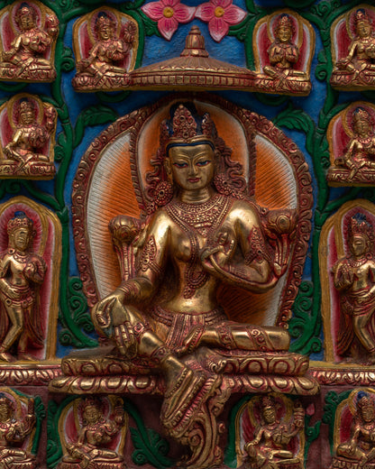 Copper 21 Tara Statues | Exquisite Tibetan Buddhist Deity Figures for Home Altar