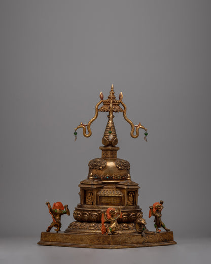 Buddhist Religious Stupa |  Buddhist Stupa for Meditation and Ritual Home Altars