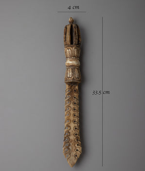 Flamed Bone Sword | Unique Handcrafted Ritual Weapon for Spiritual Power & Protection