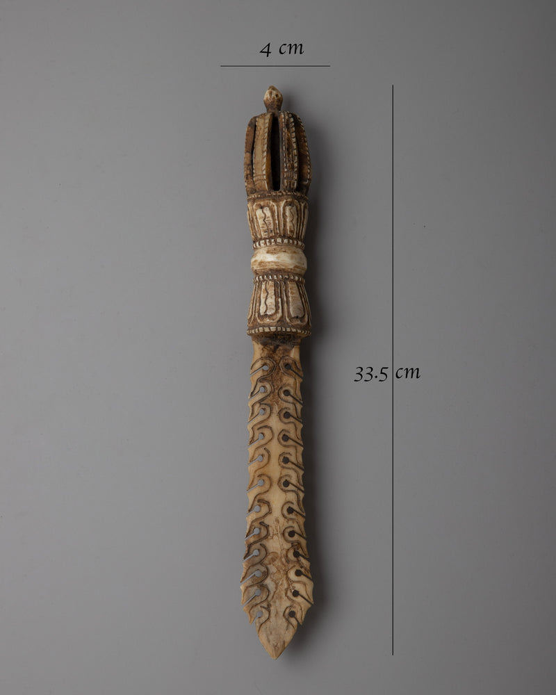 Flamed Bone Sword | Unique Handcrafted Ritual Weapon for Spiritual Power & Protection